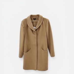 Quince Cocoon Wool Cashmere Coat Caramel Medium NWT
